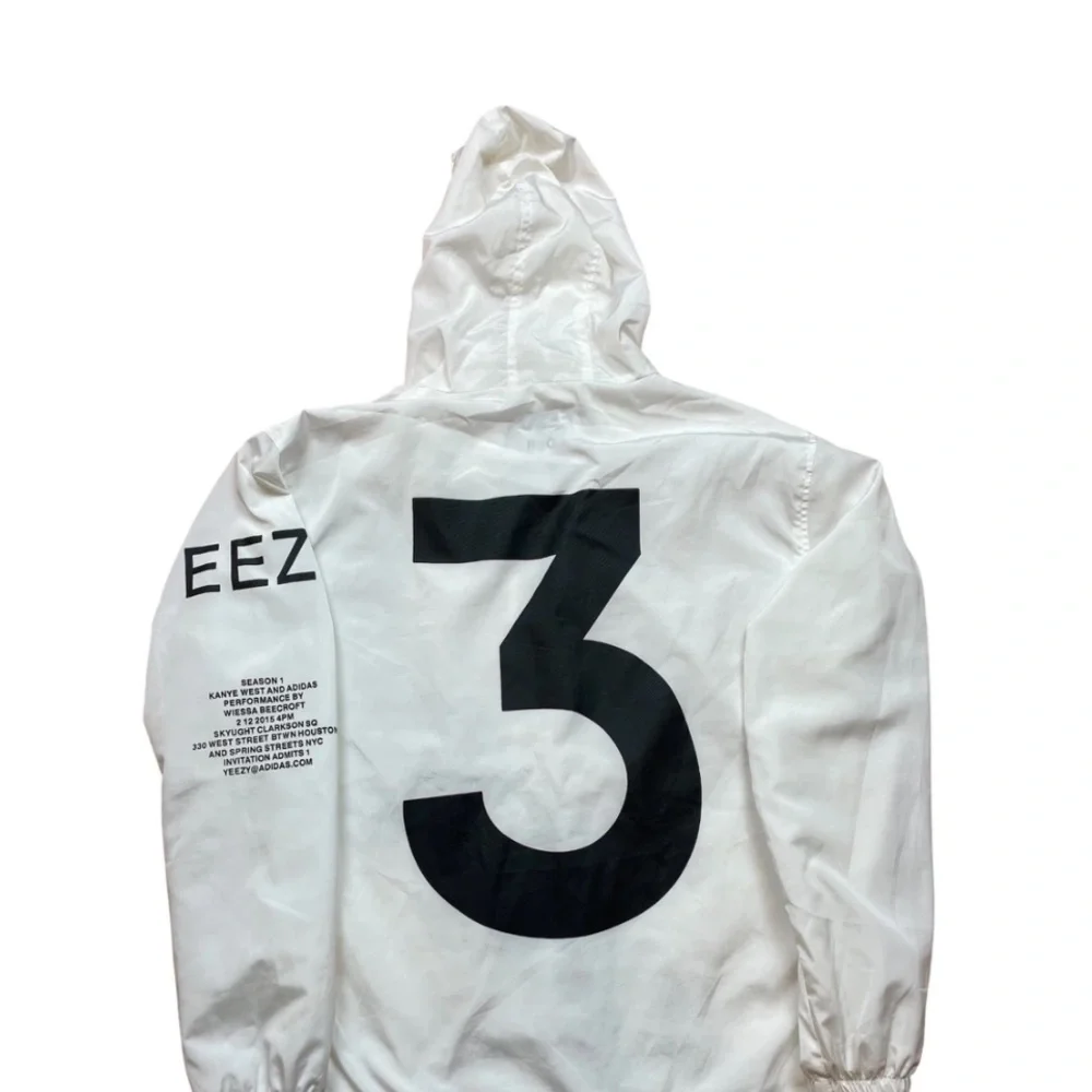 Yeezus Tour Jacket by Kanye West - White Windbreaker M-L